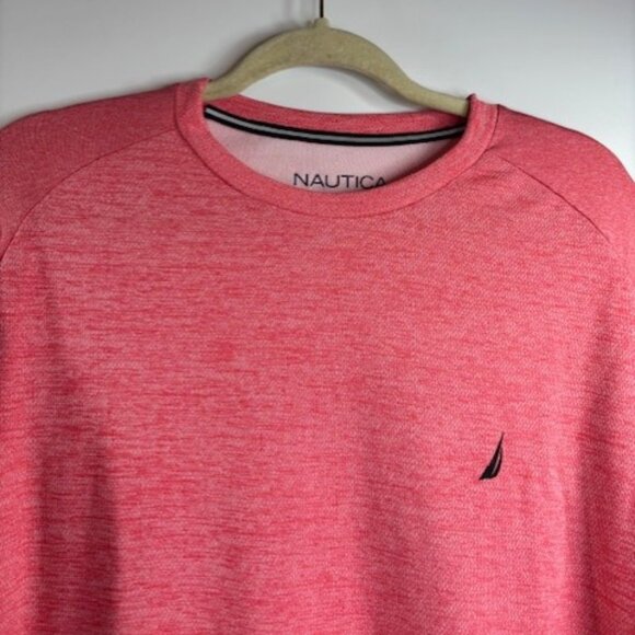 Nautica Men's Long Sleeve Crew Neck UV Protection Quick Dry T-Shirt Sz M Red NWT - Picture 5 of 12